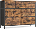 Dresser for Bedroom Chest of Drawers - Compact Rustic Storage