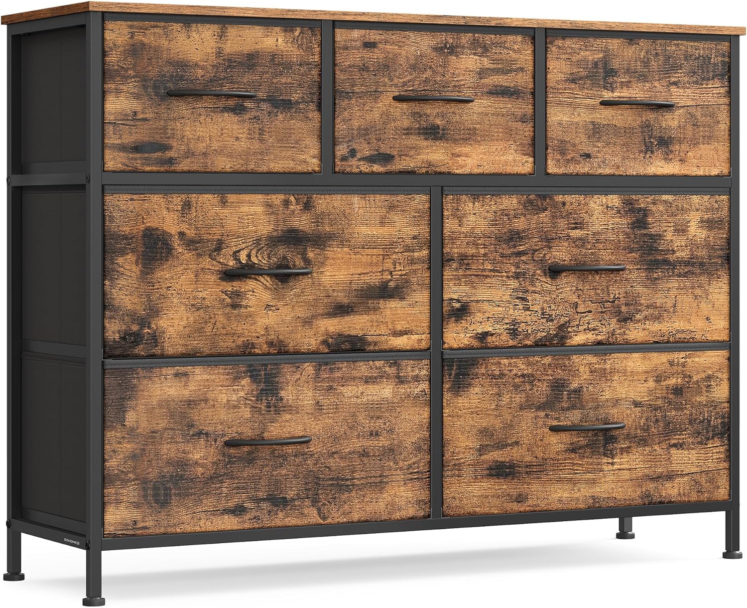 SONGMICS Dresser for Bedroom with 7 Non-Woven Fabric Drawers