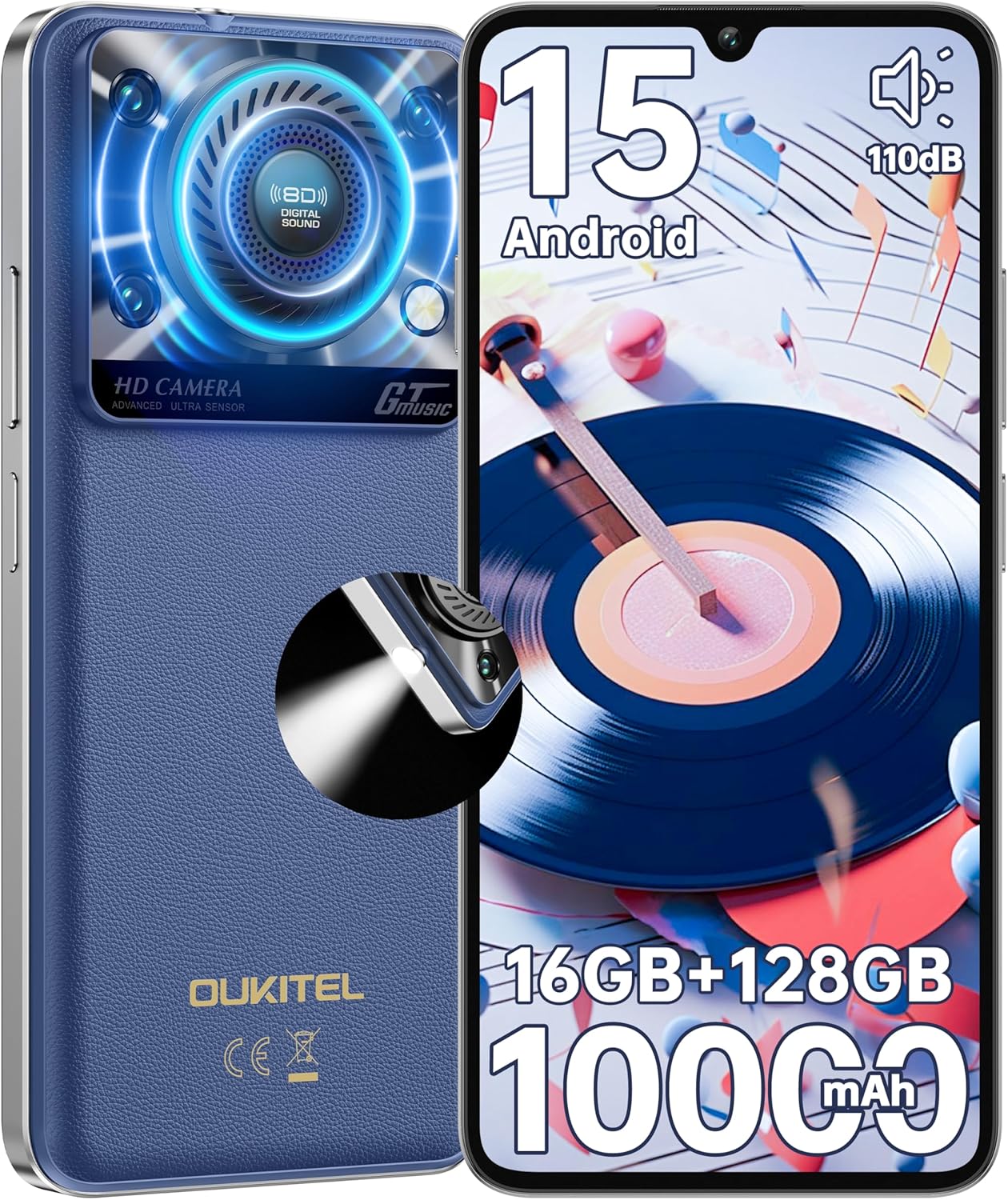 OUKITEL C60 Unlocked Android Phone with 10000mAh Battery