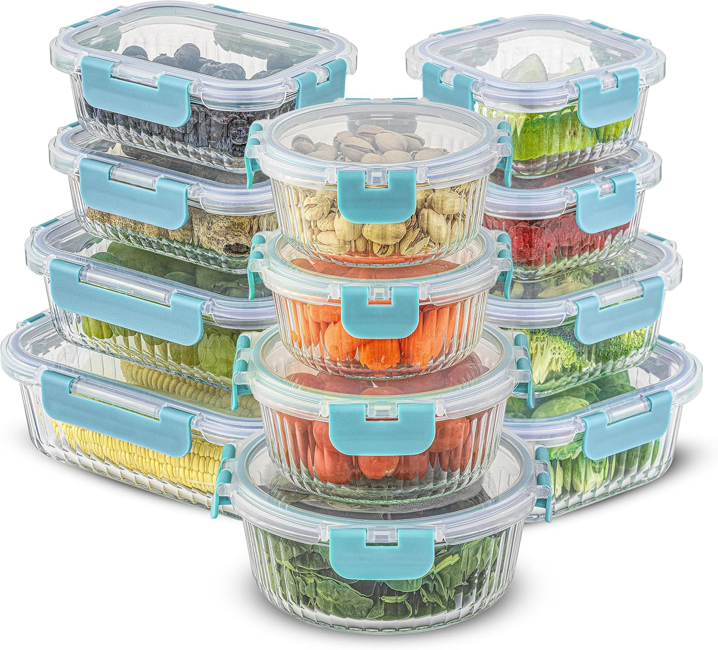 Borosilicate Glass Storage Containers for Meal Prep and More