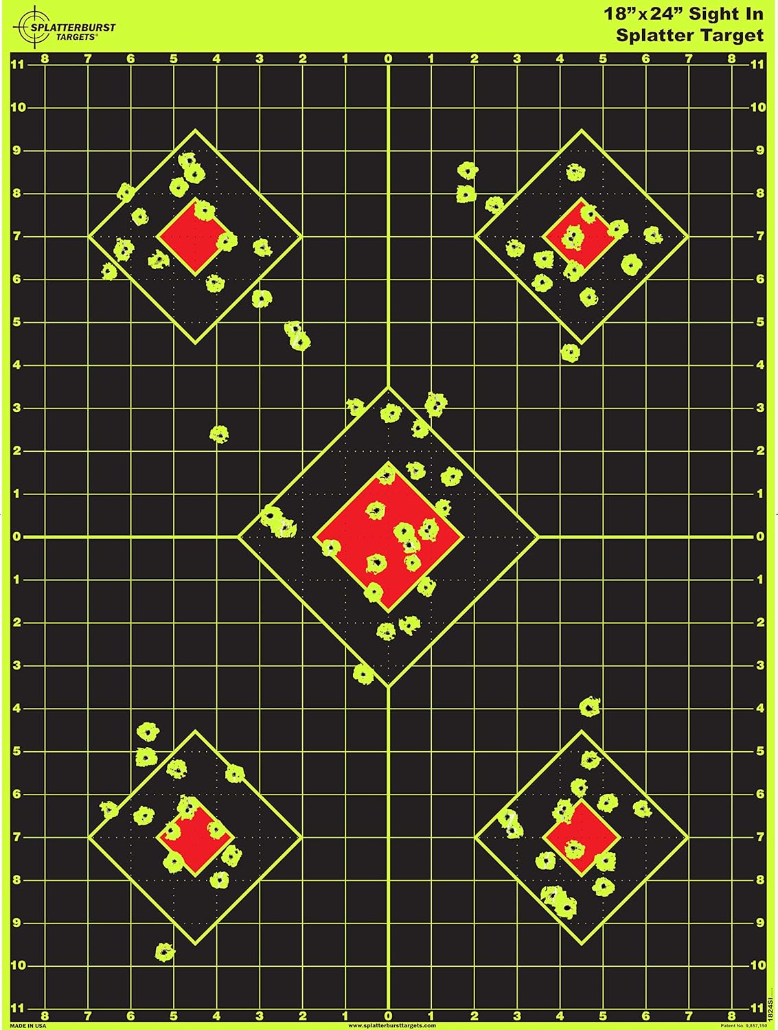 Splatterburst Targets - 18 x 24 inch Sight in Target for Shooting