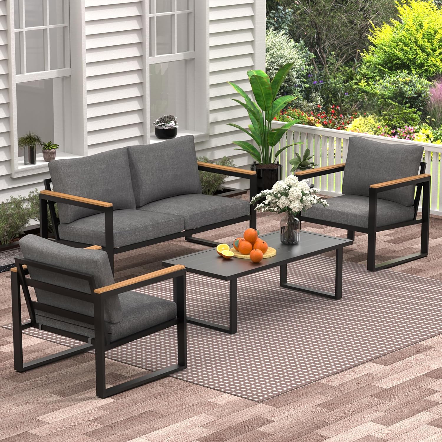 Patio Furniture Set for Outdoor Relaxation and Comfort