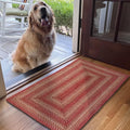 Apple Pie Christmas Accent Rugs 20x30 - Welcoming Red Entryway Rug