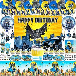 Superhero Birthday Party Supplies Set for Unforgettable Celebrations