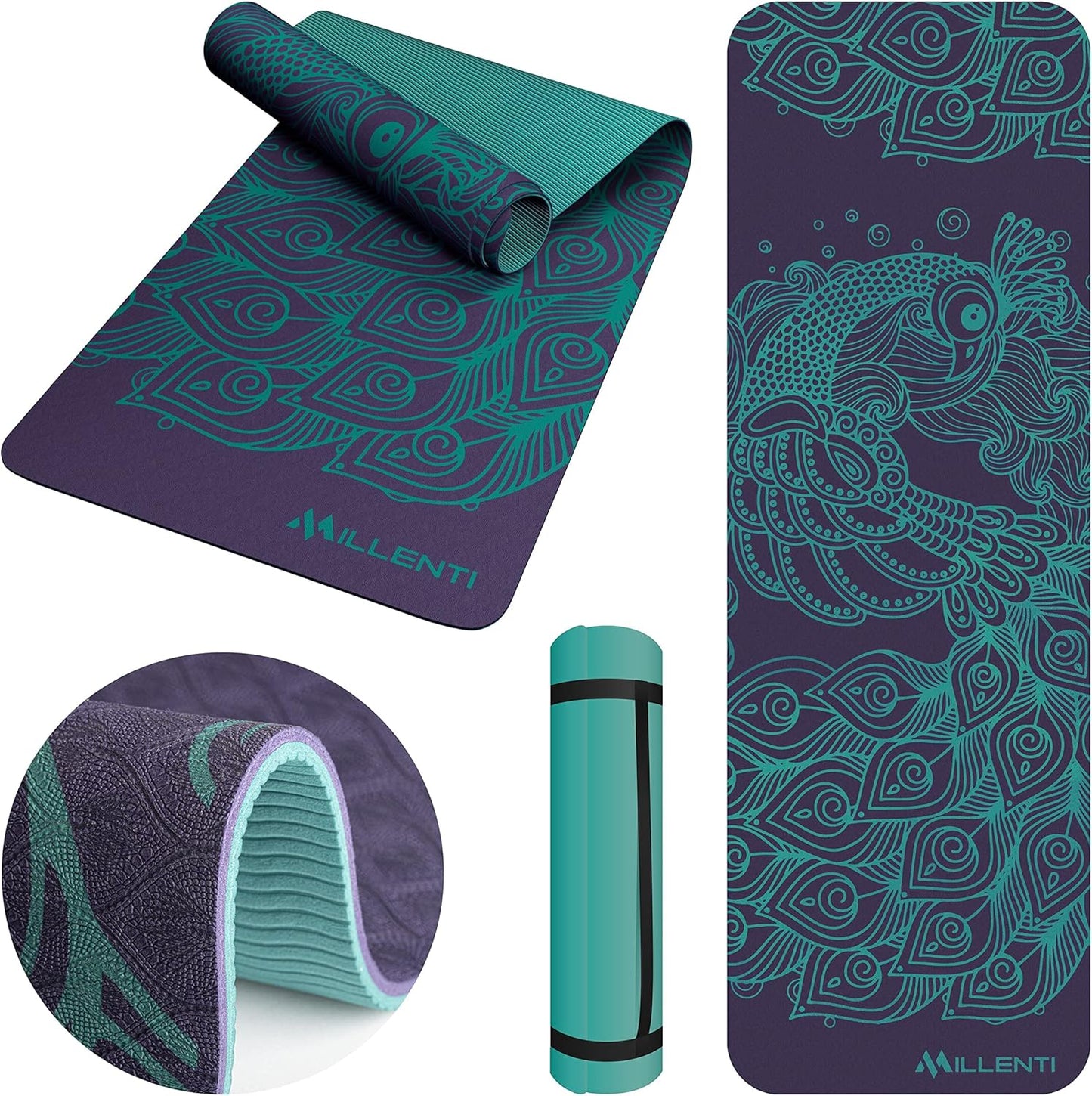 Non-Slip 6mm Suede Yoga Mat - Premium Design