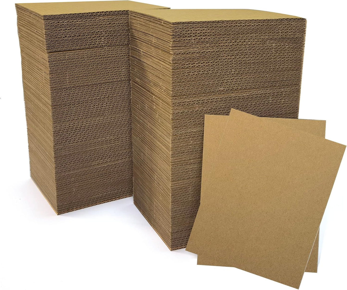 400 Packs 3.5x4.5 Inch Corrugated Cardboard Sheets for Crafts