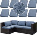 Stretch Patio Cushion Cover Set 8pcs - Durable Outdoor Slipcovers