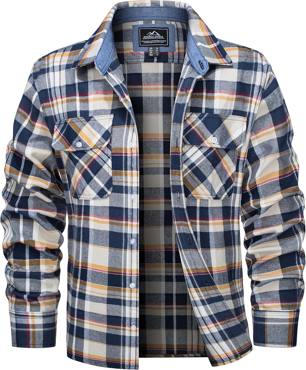 MAGCOMSEN Men's Flannel Shirts for Casual Fashion and Comfort