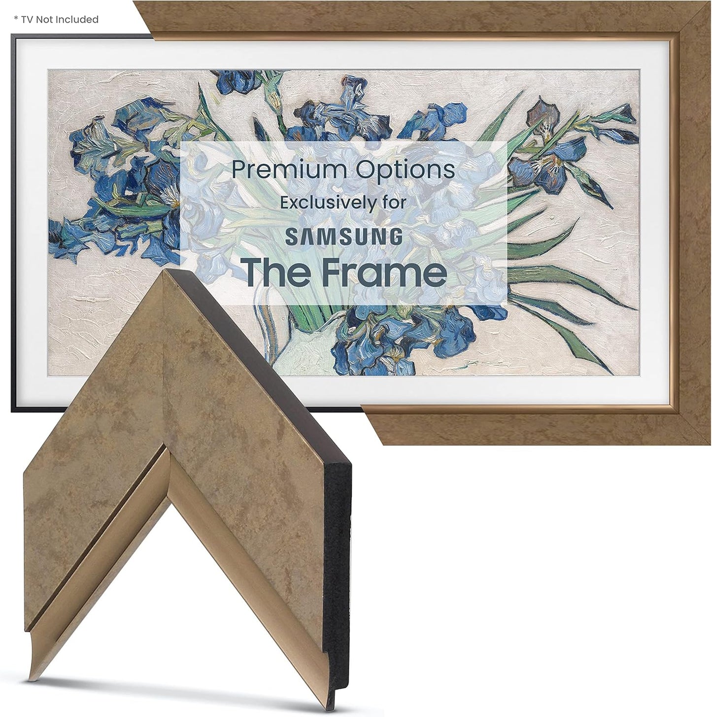 Contemporary Bronze Frame for Samsung The Frame 75 TVs