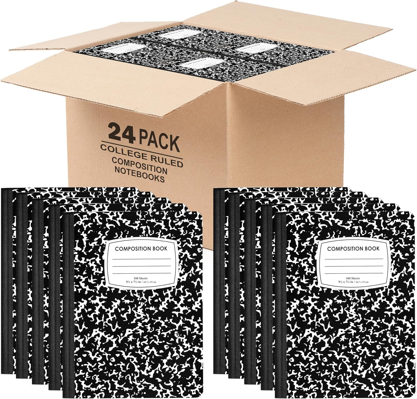 College Ruled Composition Notebooks with Durable Hard Cover