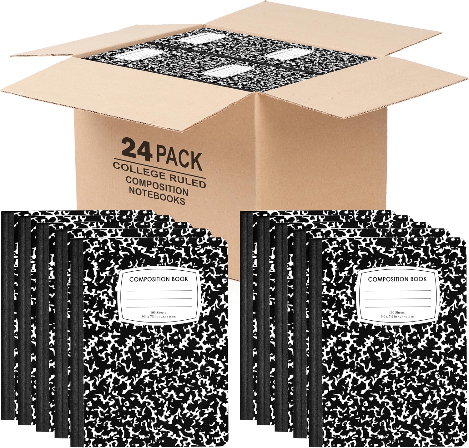 College Ruled Composition Notebooks with Durable Hard Cover