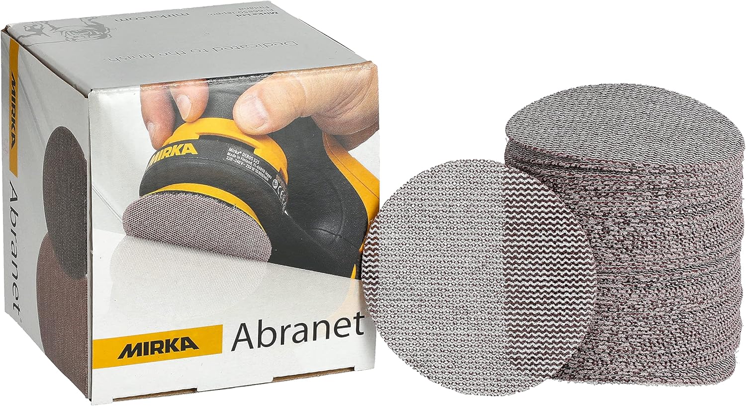 Mirka Abranet 320 Grit Sanding Discs ~ 50 pcs