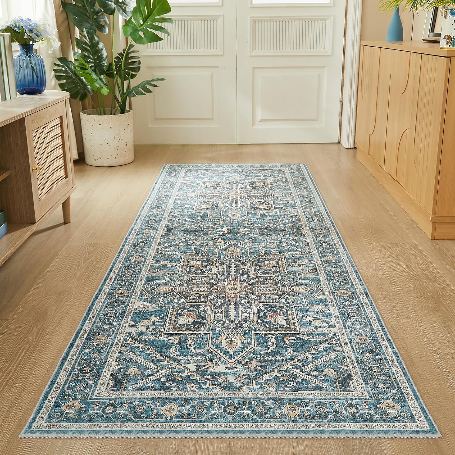 WITSHOCK Living Room Area Rugs 3X8: Soft Non-Slip Boho Carpet