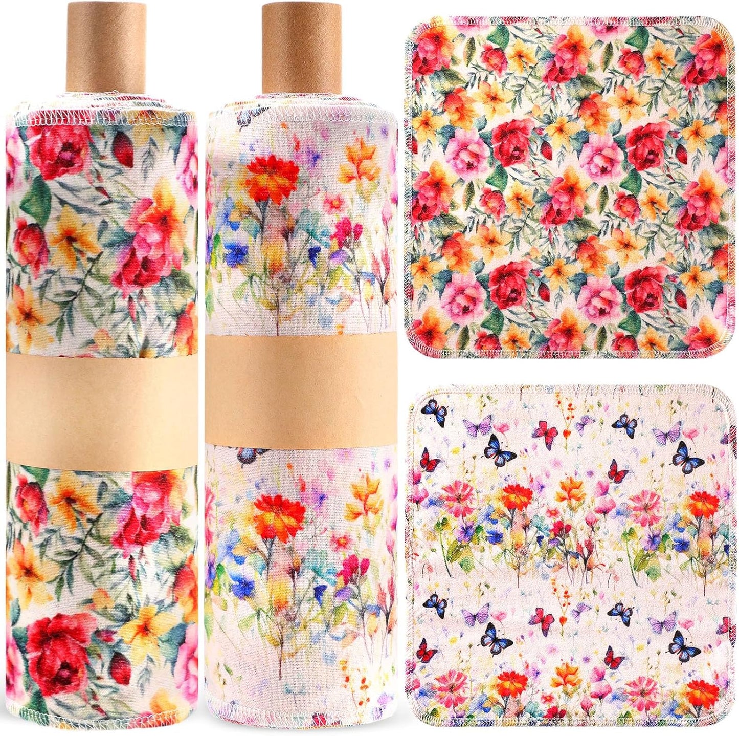 Reusable Paper Towels for Kitchen by Redbaker - Eco-Friendly Cloths