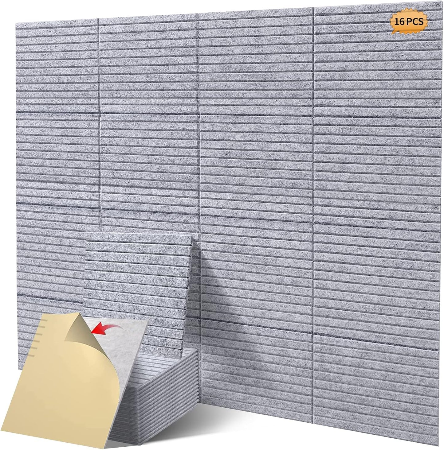 16 Pcs Pro Grade Soundproof Wall Panels for Superior Acoustics