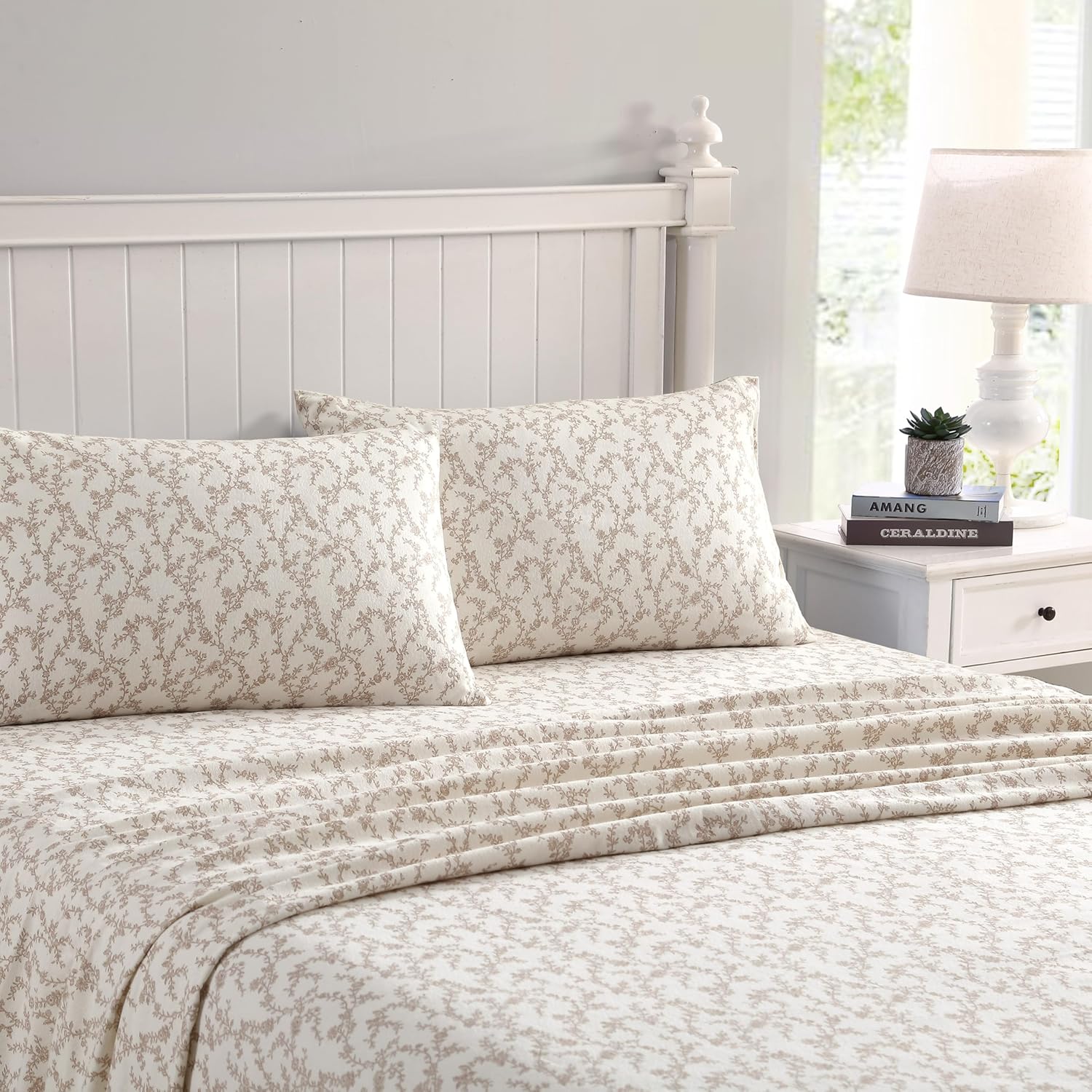 Laura Ashley Flannel Sheets Queen Size for All-Season Comfort