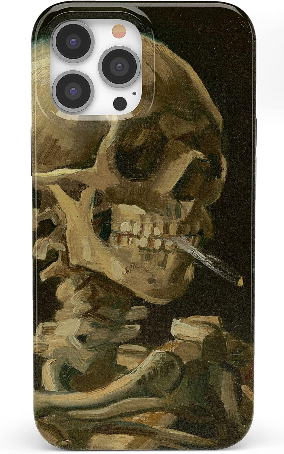 Casely iPhone 13 Pro Case with Van Gogh Skull Design for Style