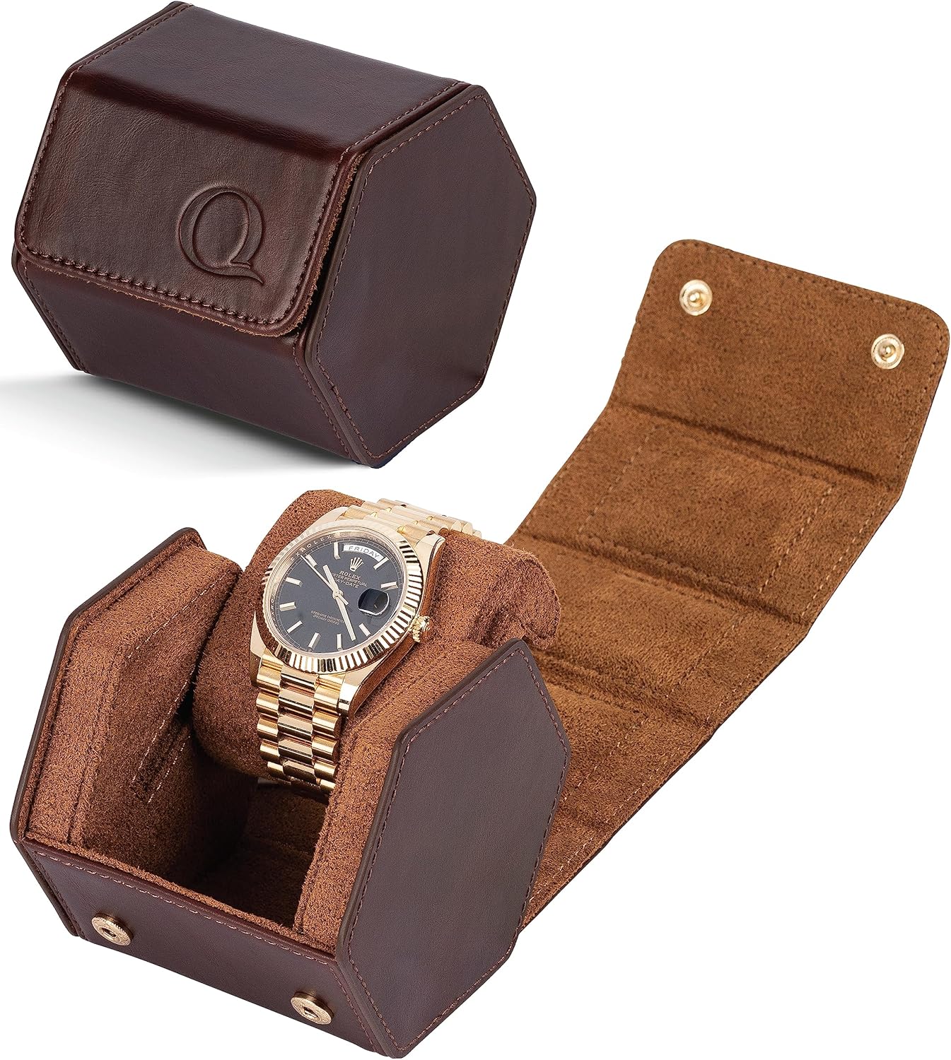 Premium Leather Watch Rolls - Travel in Style!