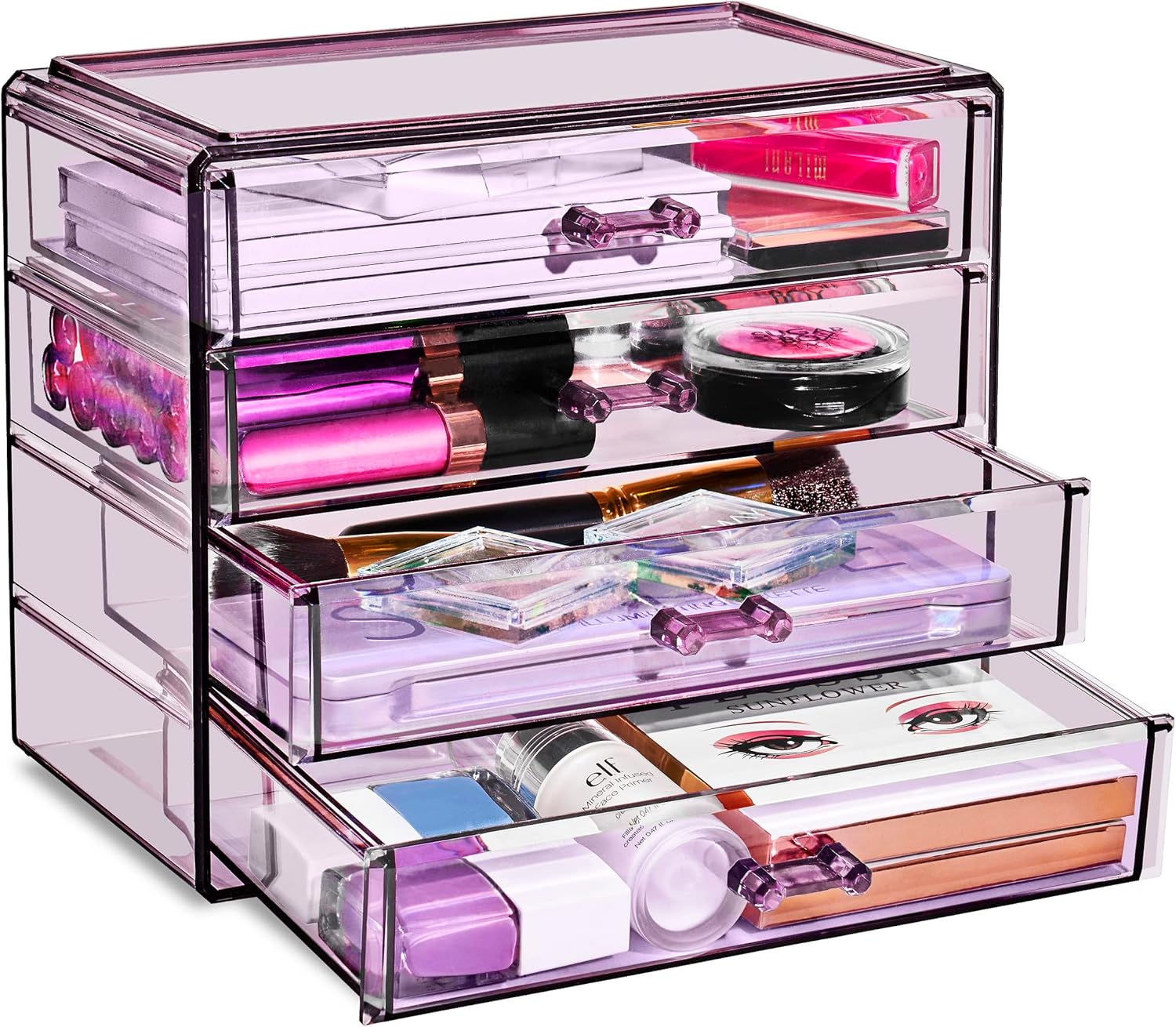 Sorbus Makeup Organizer - Clear Acrylic Storage for Cosmetics