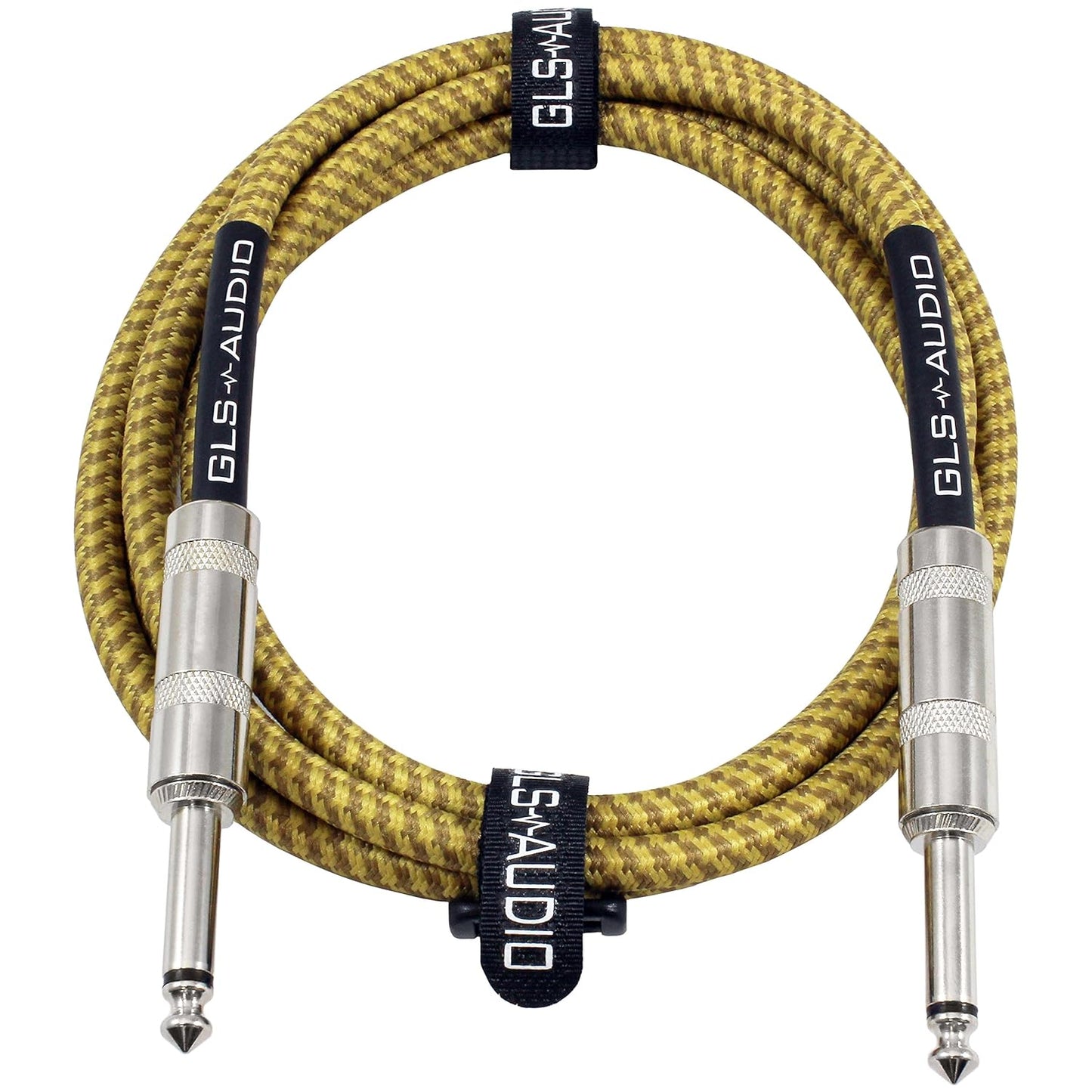 GLS Audio 10ft Braided Tweed Instrument Cable - Enhance your Guitar Tone!