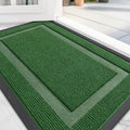 Front Door Mat 59x20 Green - Waterproof All-Season Low Profile