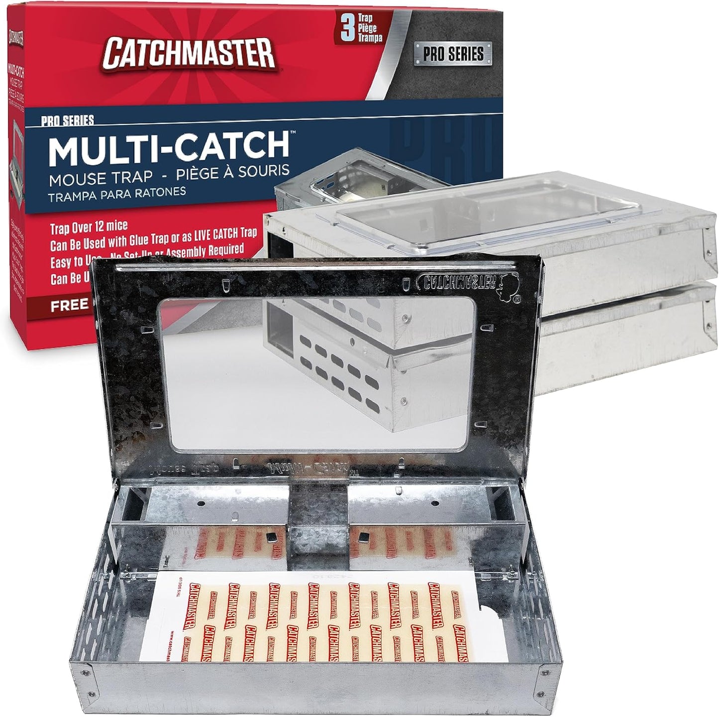 Catchmaster Pro Series Multi-Catch Mouse Trap for Home Use