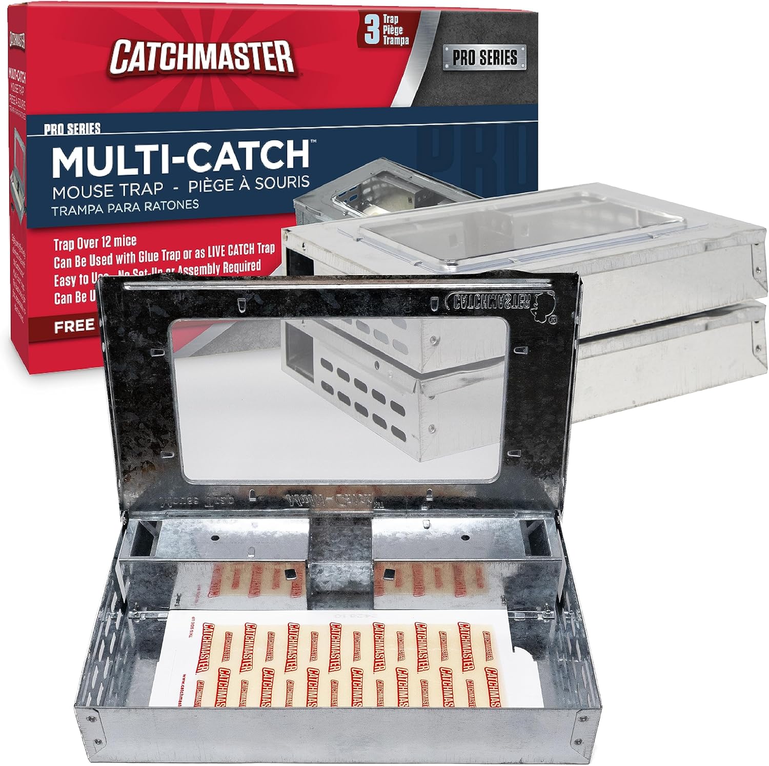 Catchmaster Pro Series Multi-Catch Mouse Trap for Home Use
