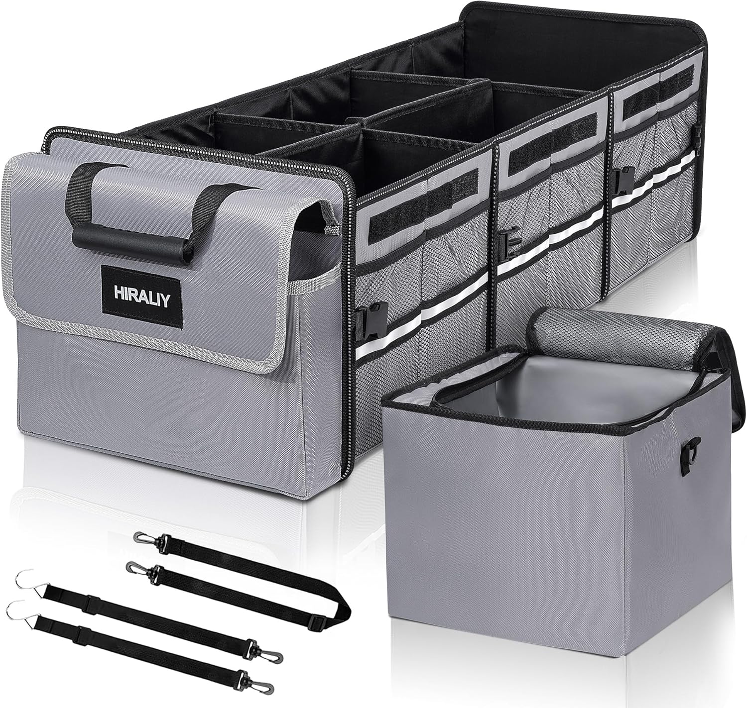 HIRALIY 4 in 1 Collapsible Trunk Organizer