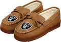 FOCO NFL Football Team Logo Moccasin Slippers - Cozy Game Day