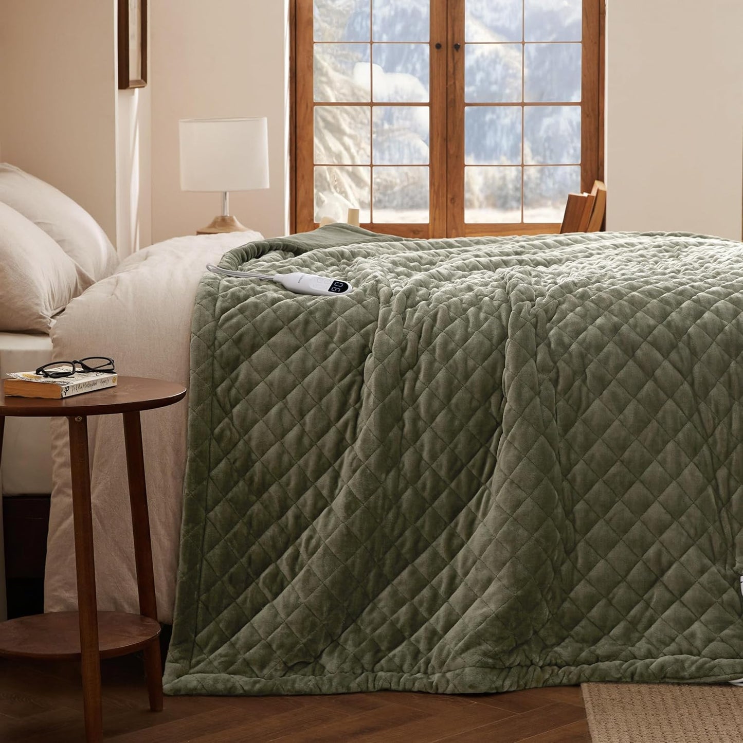 Bedsure Electric Blanket Twin - Soft Flannel Heated Blanket