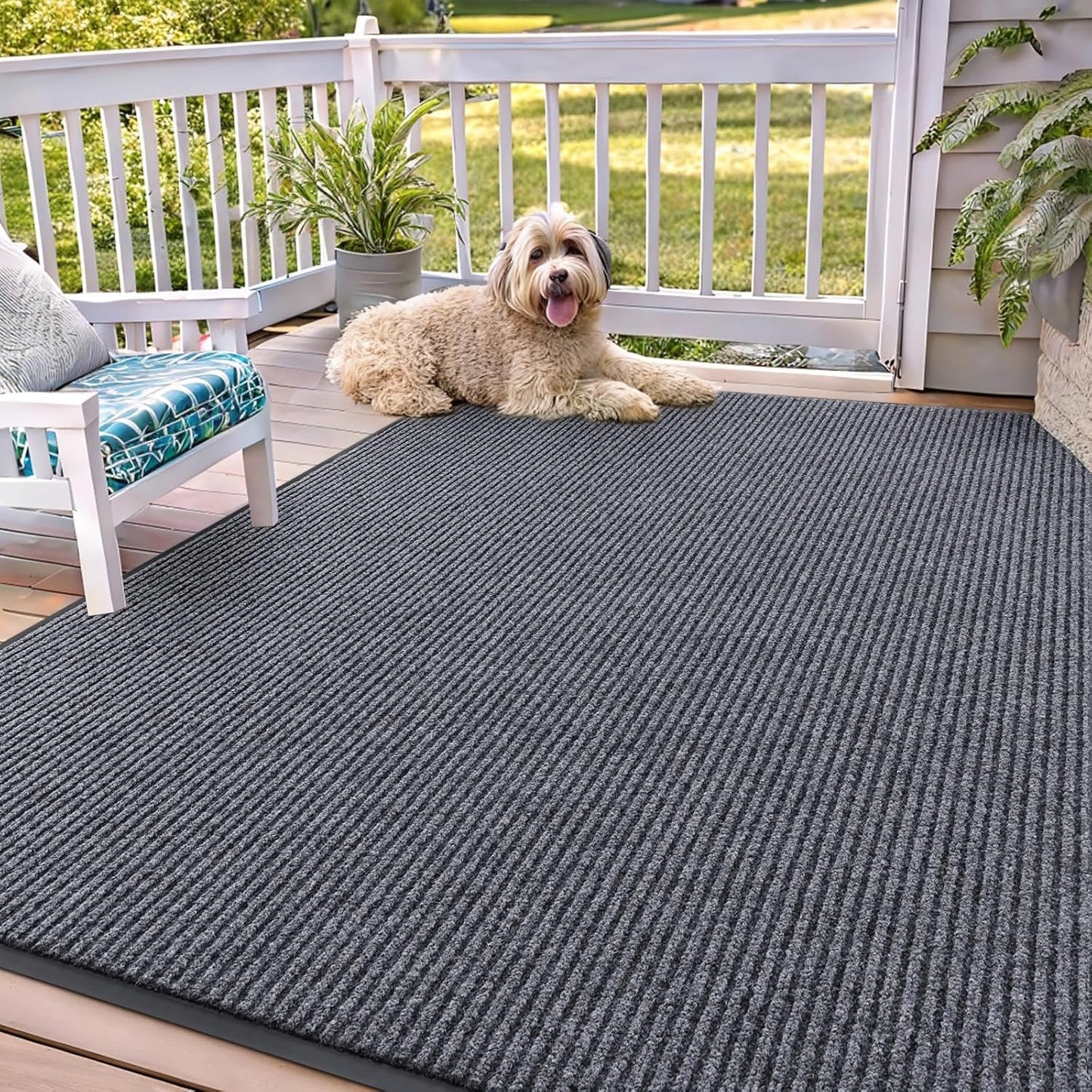 OLANLY Waterproof Heavy Duty Doormat for Indoor Outdoor Use