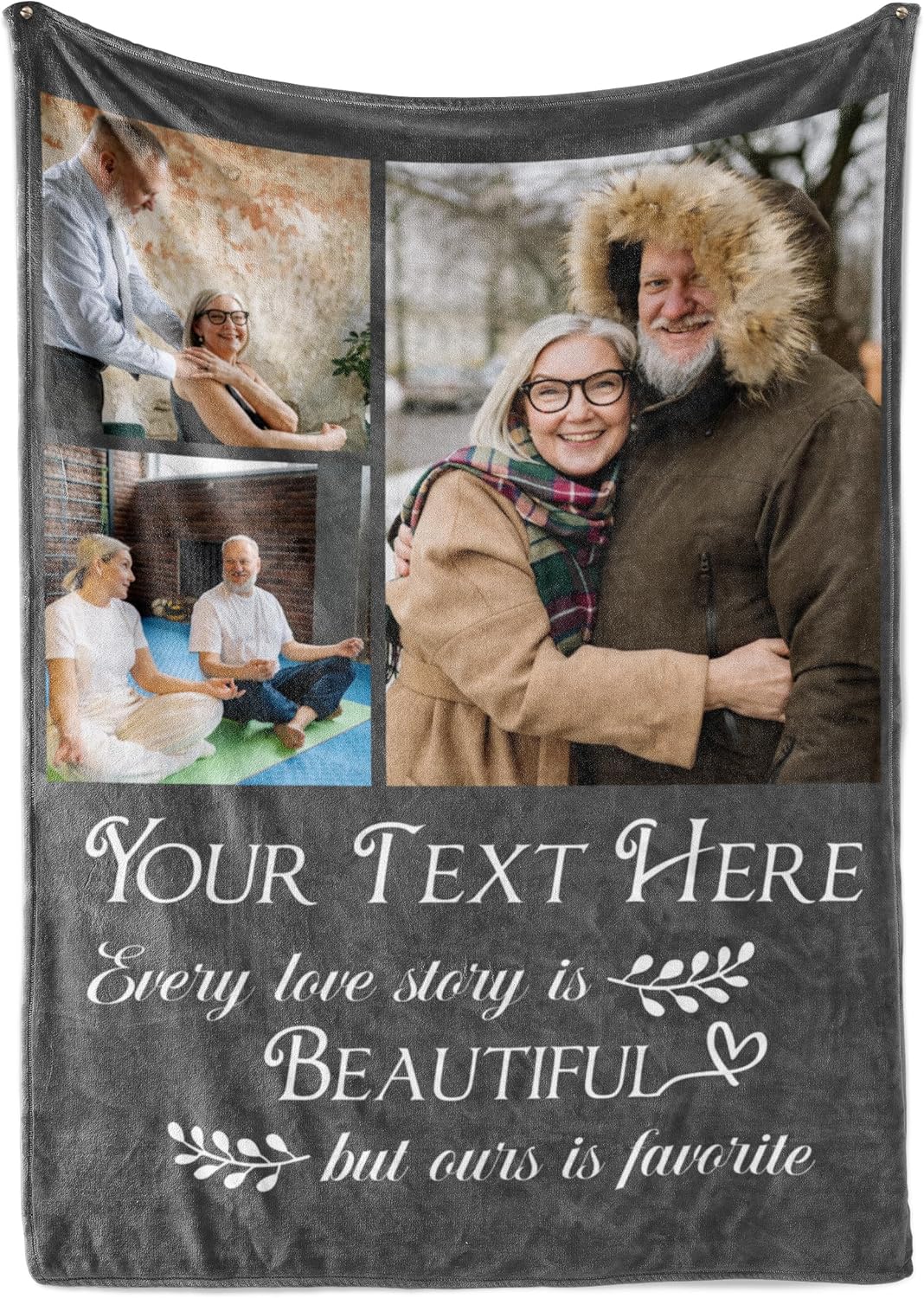Custom Blanket with Picture and Text - Perfect Personalized Gift