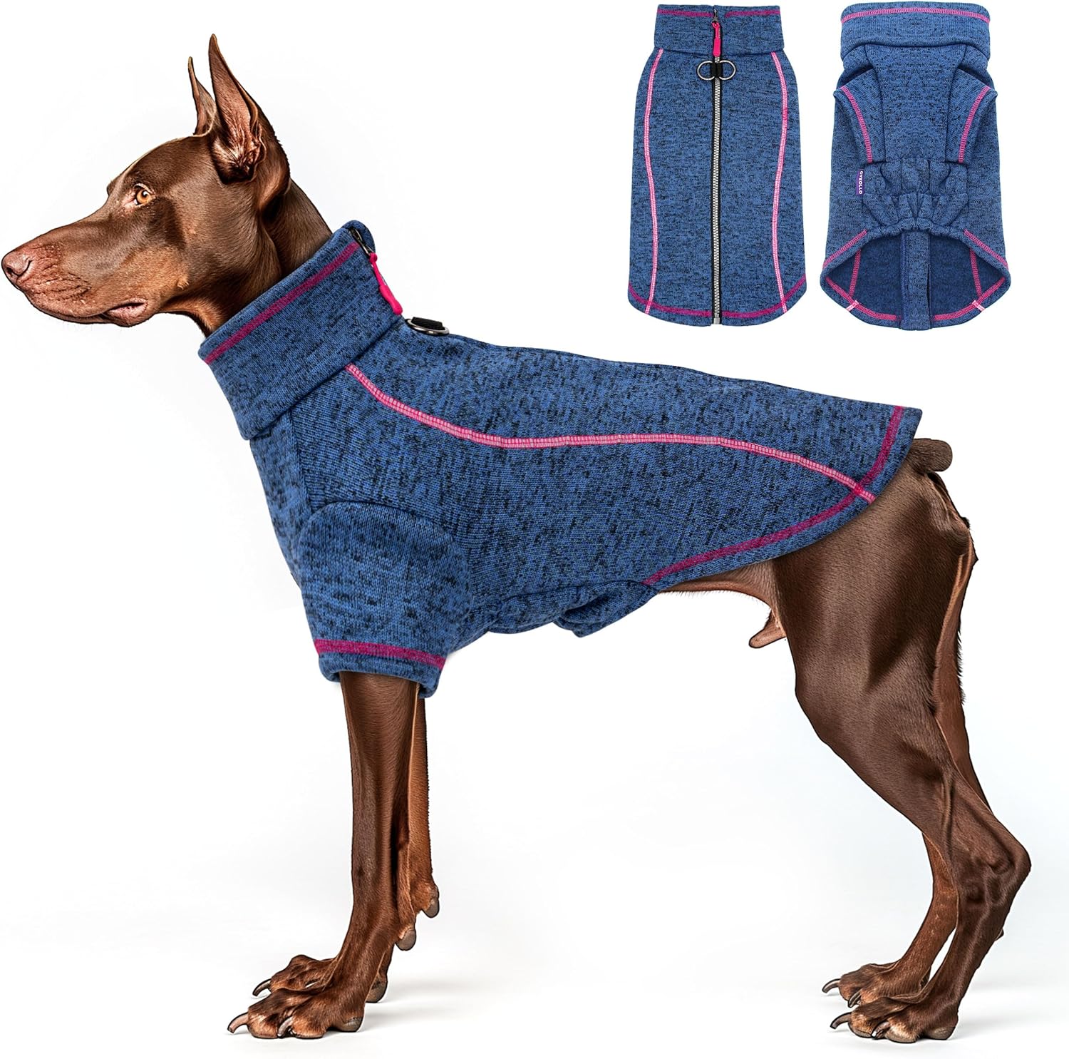 cyeollo Dog Jacket Sweater Reflective Warm Coats for Pets
