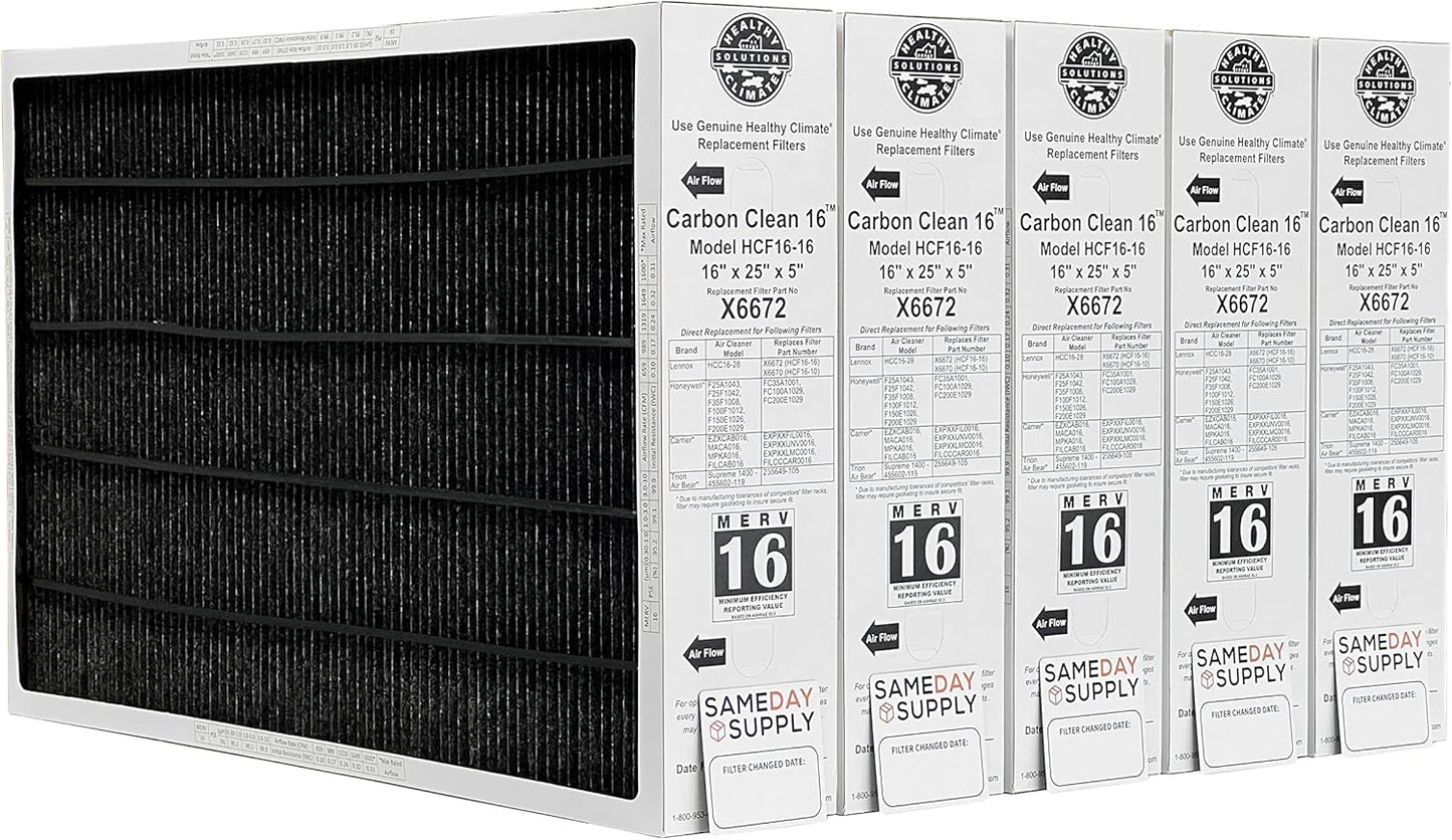 Lennox Healthy Climate X6672 MERV 16 Filter Bundle with Reminder