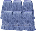 6 Pcs Heavy Duty Commercial Mop Replacement Heads - Highly Absorbent