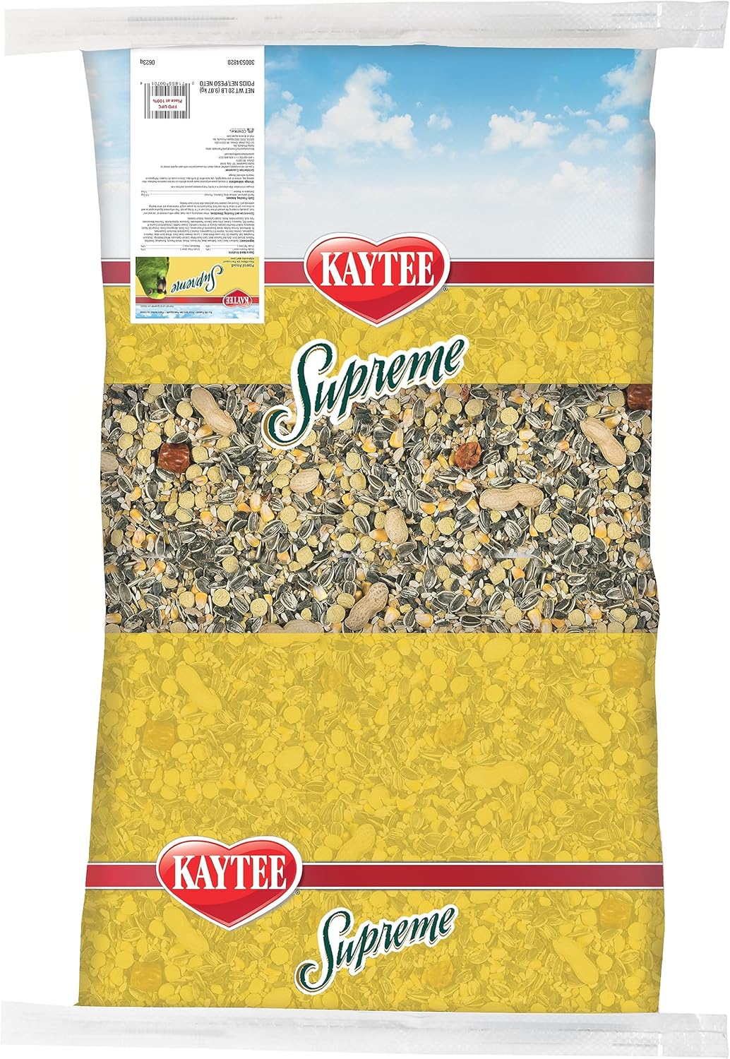 Kaytee Supreme Pet Parrot Food - Natural Seeds and Grains