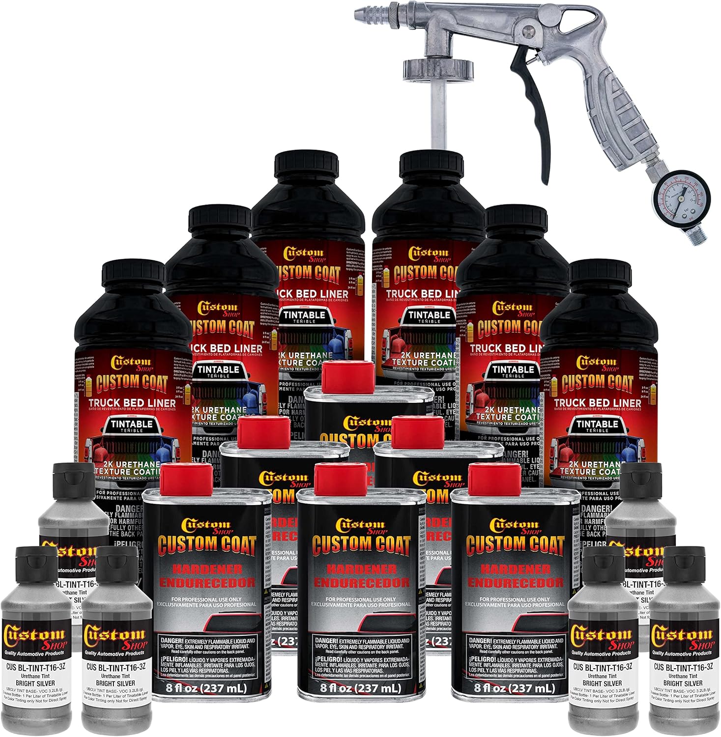 Custom Coat Bright Silver 1.5 Gallon Truck Bed Liner Kit Review