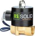 3/8ft Brass Electric Solenoid Valve 12V DC - Low Heat, VITON Seal
