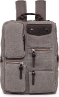 Ridge Valley Canvas Backpack Grey - Handcrafted Everyday Carry