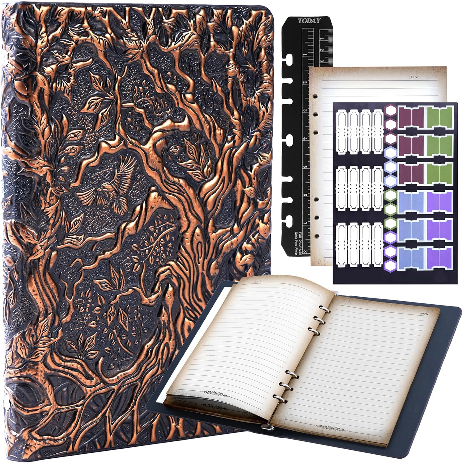 DND Notebook Journal Refillable Binder - A5 Story Forge Design