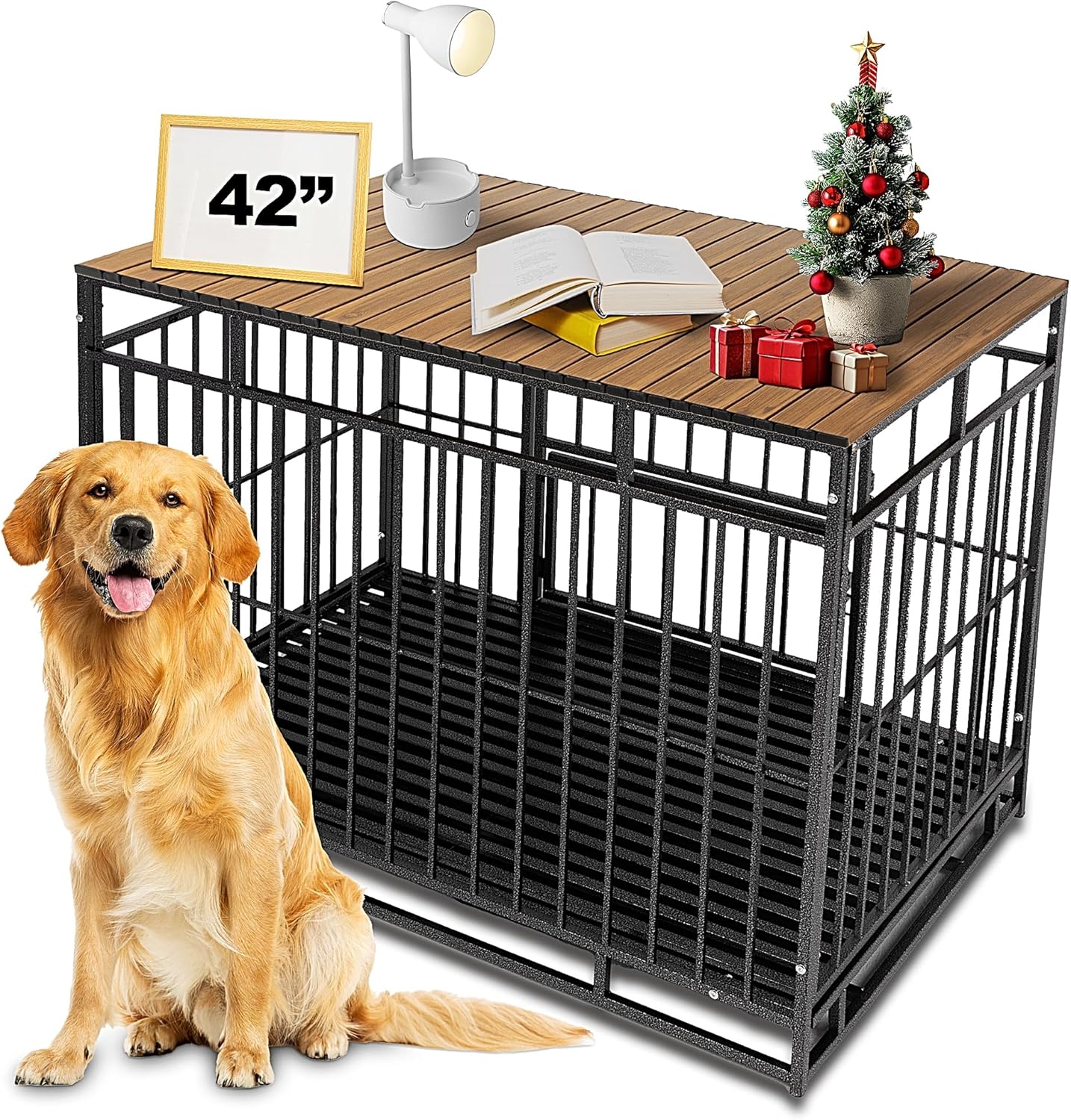 Dog Crate Topper with Magnets for 42 Inch Crate - Durable Design