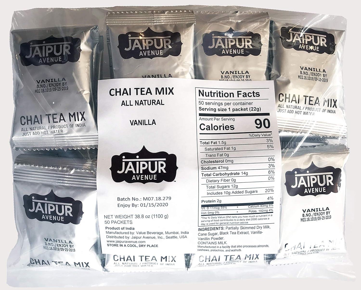 Authentic Indian Vanilla Chai Tea Mix for Delicious Lattes
