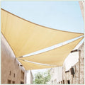 Right Triangle Sun Shade Sail 19ft x 24ft x 30.6ft Beige - Heavy Duty