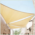 ColourTree Custom Size 13ft x 22ft x 25.6ft Beige Right Triangle Sun