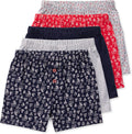Noah Boys Boxer Shorts 5 Pack - 100% Cotton Tagless Underwear