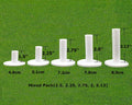 FINGER TEN Golf Rubber Tees 5 Pack for Enhanced Driving Range Practice