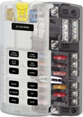 Blue Sea Systems 5032 ST Blade Fuse Block for Dual 12 Circuits