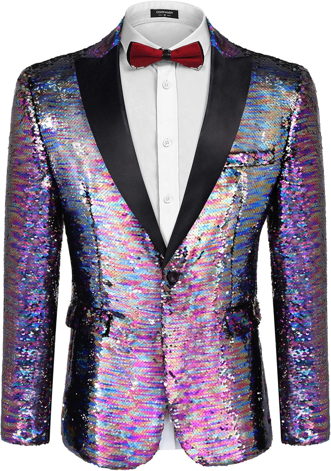 Mens Sequin Blazer Tuxedo for Parties, Weddings, and More