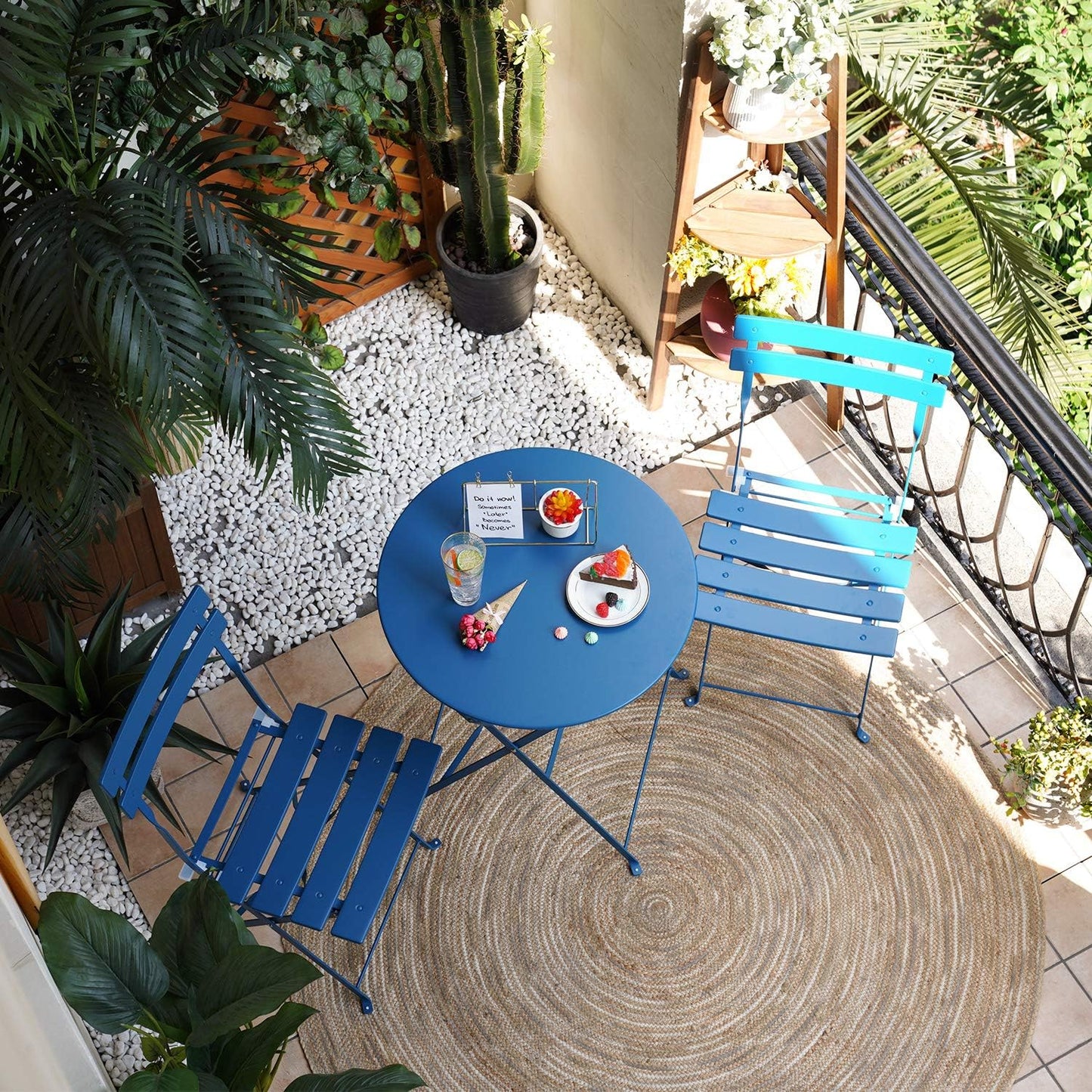 Grand patio 3-Piece Folding Bistro Set for Outdoor Enjoyment