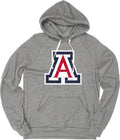 Arizona Wildcats Men's Tri-Blend Hoodie with Vintage Icon Design